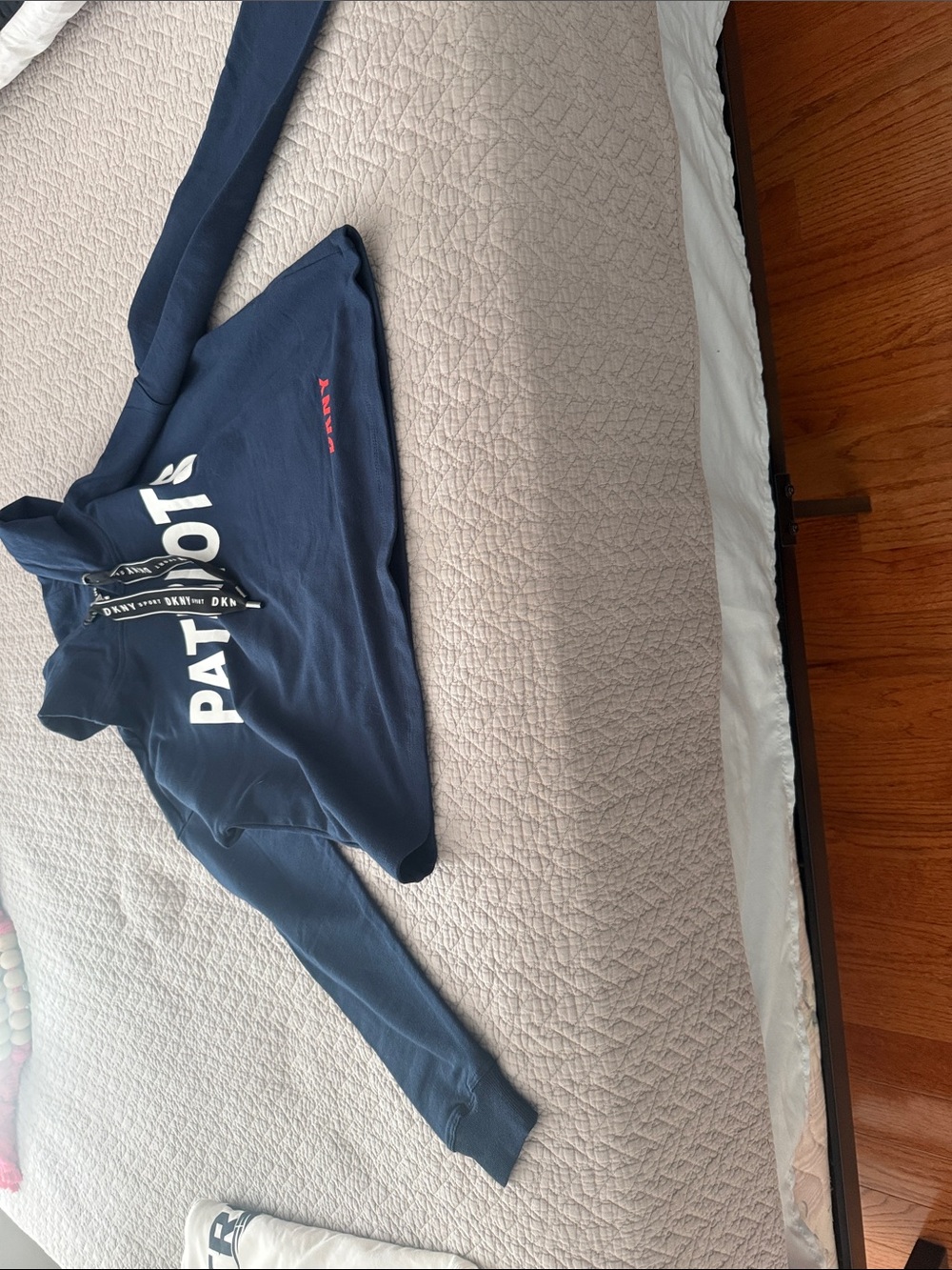 Kids Navy Blue Pullover Hoodie with Front Logo